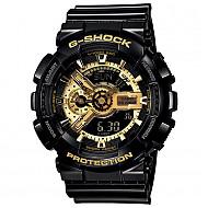 卡西欧(CASIO)手表 G-SHOCK系列时尚魔金双显运动石英男表GA-110GB-1A+凑单品