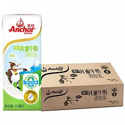 【京东超市】安佳（Anchor）进口儿童牛奶190ML*27 整箱装
