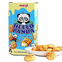 【京东超市】新加坡进口 明治（Meiji）熊猫奶油夹心饼干50gx12