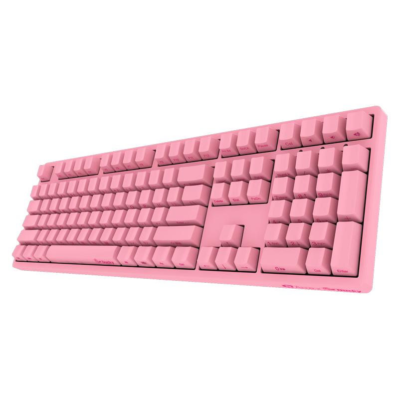 Akko 艾酷 X Ducky 3108S 108键机械键盘 侧刻 CherryMX红轴 粉色版