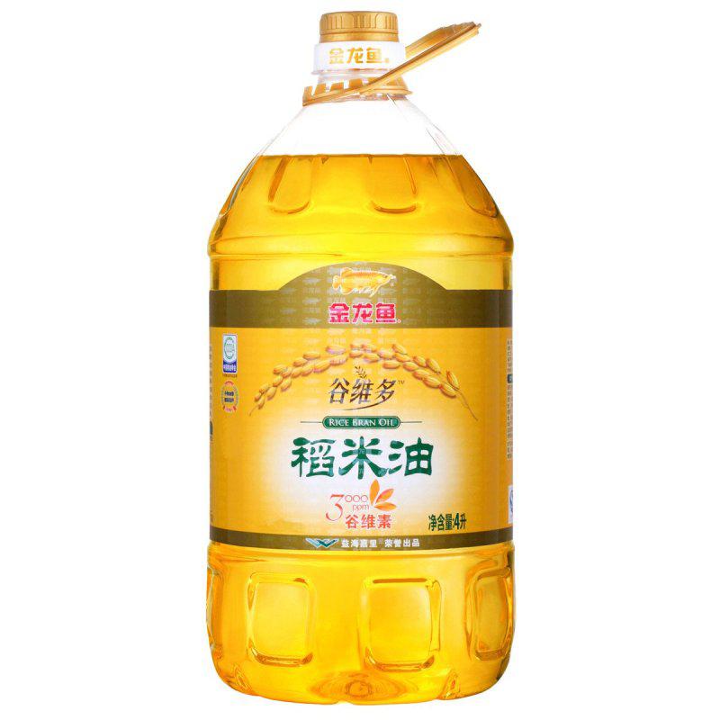 苏宁易购 金龙鱼 谷维多稻米油 4L*2桶