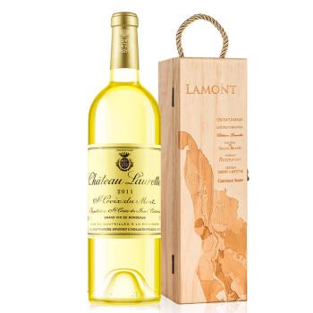 LAMONT 拉蒙  劳雷特  贵腐甜白葡萄酒 单支木盒装 750ml+赠4瓶AOC葡萄酒