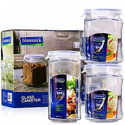 Glasslock 三光云彩 IG534 玻璃储物罐 三件套