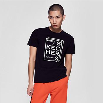 24日0点：Skechers斯凯奇 男装新款针织短袖T恤衫