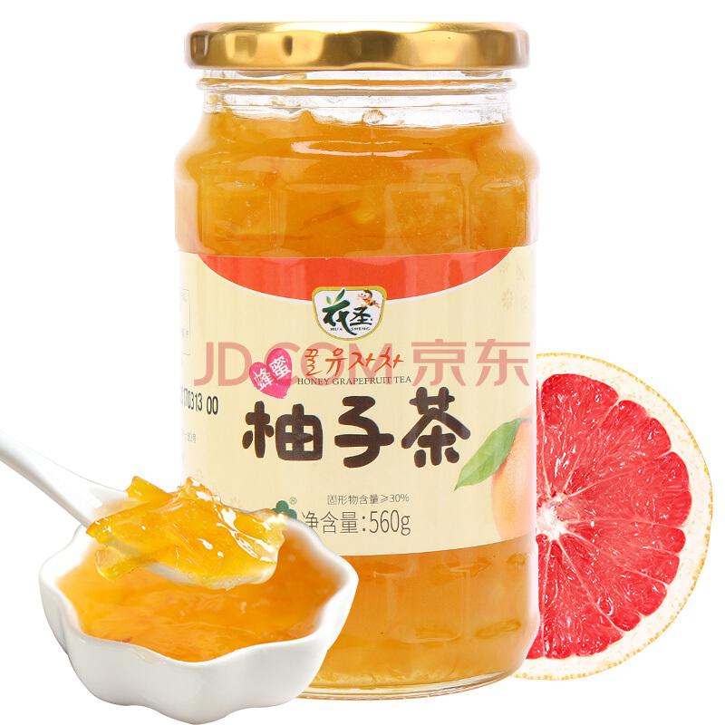 花圣（HUASHENG）蜂蜜柚子茶560g韩国风味冲饮果汁水果茶饮料24.5元（合12.25元/件）