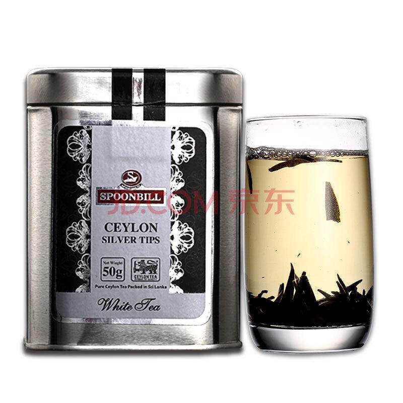 斯里兰卡原装进口泓霖（SPOONBILL）白毫银针锡兰白茶50克/罐109元