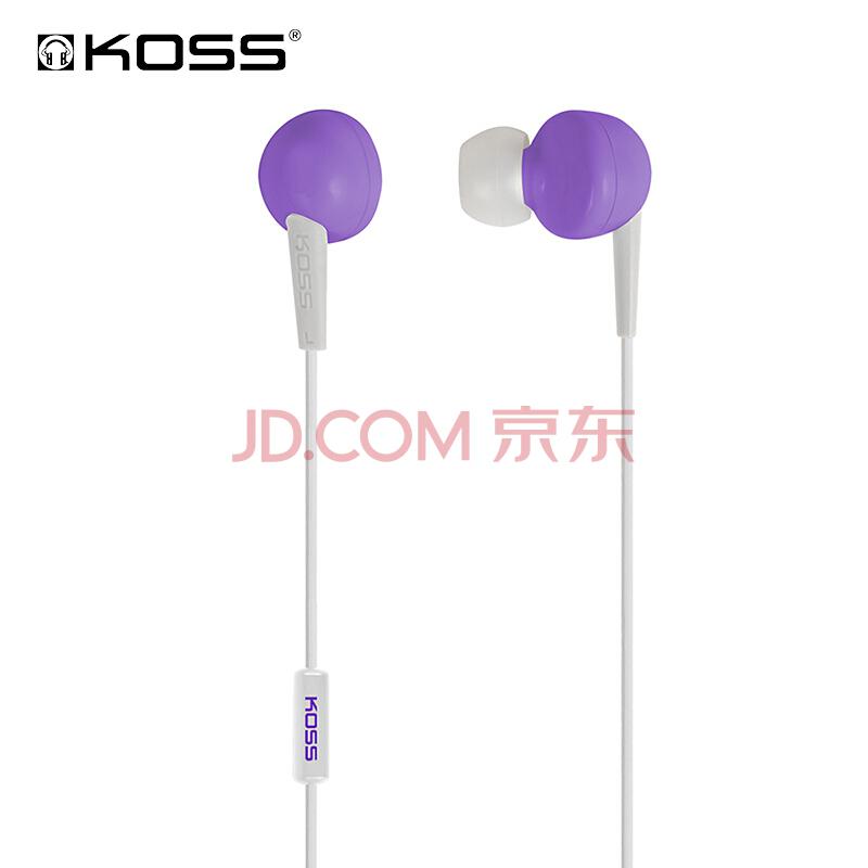 KOSS KEB6iV 时尚入耳式耳塞 带麦 紫色35.1元