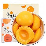 多儿比（Dolbee）糖水黄桃水果罐头 休闲零食安徽特产 对开黄桃整箱礼盒装 425g*6罐