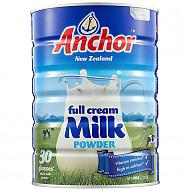 新西兰原装进口成人奶粉 安佳Anchor全脂奶粉900g罐装 *2件143元（合71.5元/件）