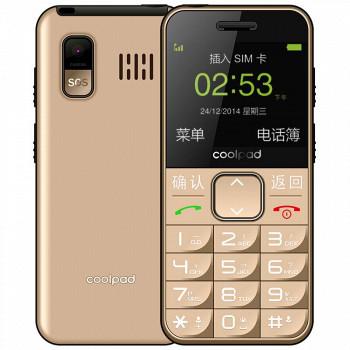 酷派（Coolpad）S588老人手机铂光金移动联通2G双卡双待138元