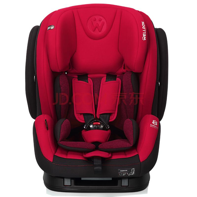 惠尔顿（Welldon）儿童安全座椅汽车用9个月-12岁宝宝isofix硬接口宝石红1096元包邮