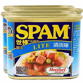 SPAM世棒 经典午餐肉罐头清淡口味340g*4罐