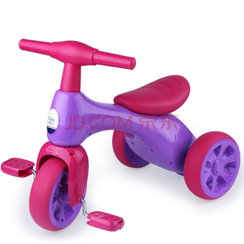 贝恩施（beiens）儿童三轮车脚踏车1-3岁宝宝玩具童车轻便免充气601红色 *2件
