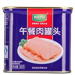白菜价 高金食品午餐肉罐头 340g/罐
