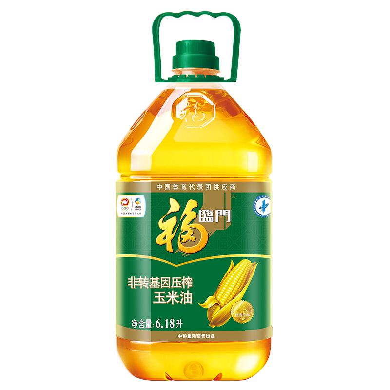 福临门 非转基因压榨玉米油6.18L