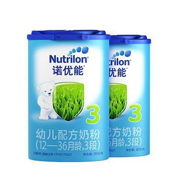 Nutrilon诺优能 幼儿配方奶粉3段800g*2罐*2件
