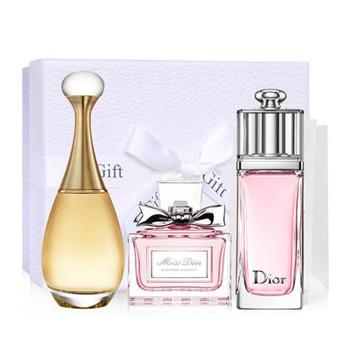 Dior 香水小样套装三件组合 真我5ml+魅惑5ml+花漾5ml