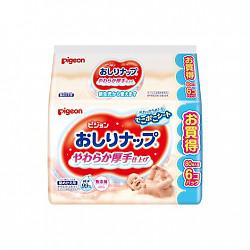 【京东超市】【日本原装进口】贝亲（Pigeon）清爽湿巾 湿纸巾 80片×6P（补充装）