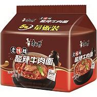 【京东超市】康师傅 方便面 （KSF） 经典系列 酸辣牛肉味五连包 *8件