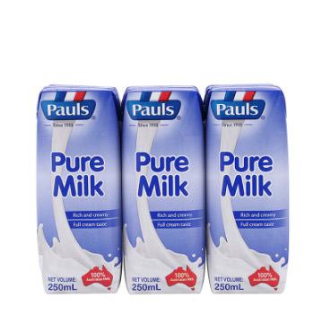 Pauls保利 全脂纯牛奶250ml*24整箱