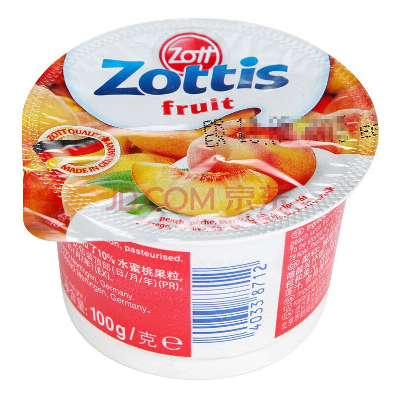 Zott 卓德 脱脂含乳 水蜜桃口味酸奶 100g *37件5.5元包邮（需用券，合2.11元/件）