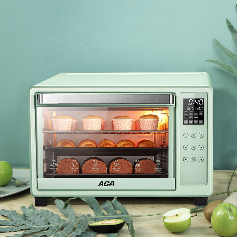 北美电器（ACA)电烤箱家用30升电子式智能菜单智能预热广域控温ATO-E30A449元