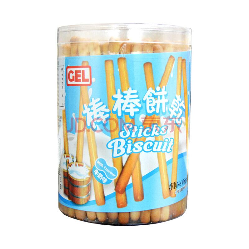 中国香港 GEL 牛奶味棒棒饼干200g 罐装 *10件99元（合9.9元/件）
