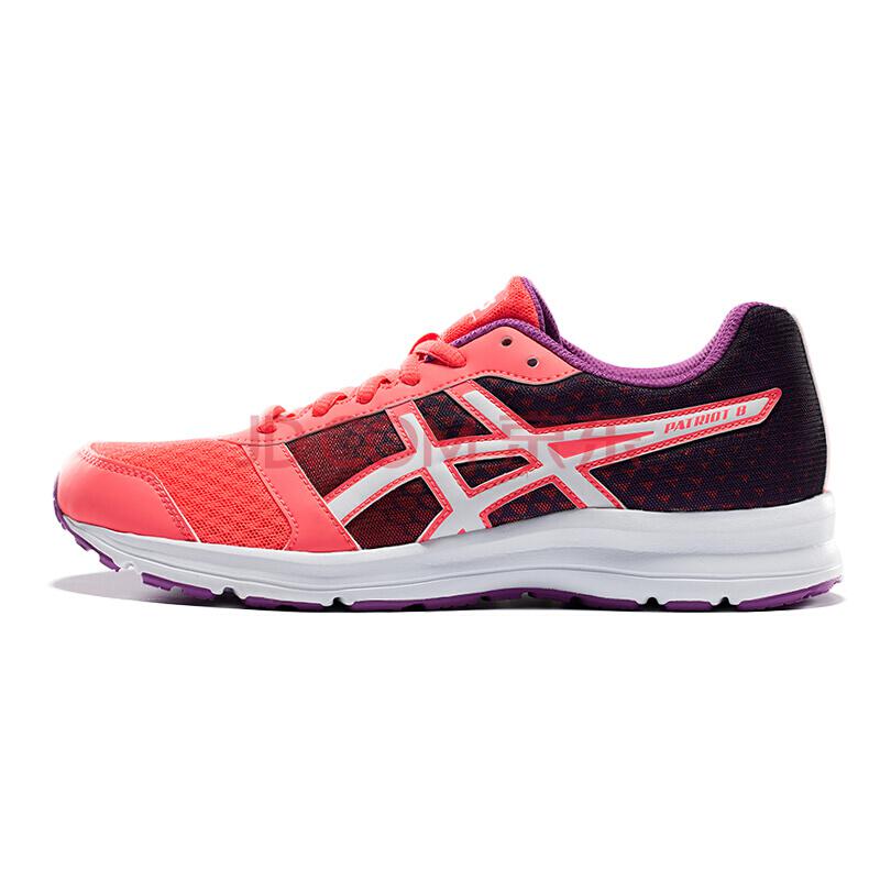 亚瑟士ASICS缓冲跑鞋透气跑步鞋女运动鞋PATRIOT8T669N-2001粉色/白色/淡紫色36.0码249元
