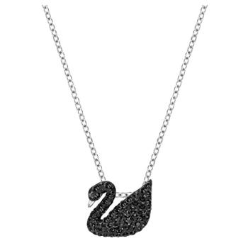 Swarovski 施华洛世奇 Iconic Swan 5347330 小黑天鹅吊坠项链