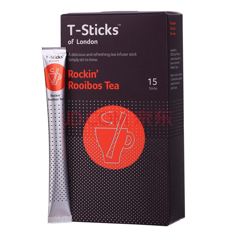 比利时进口绨斯珂（T-Sticks）南非博斯茶茶棒Rockin\'Rooibos15支装49元（合9.8元/件）