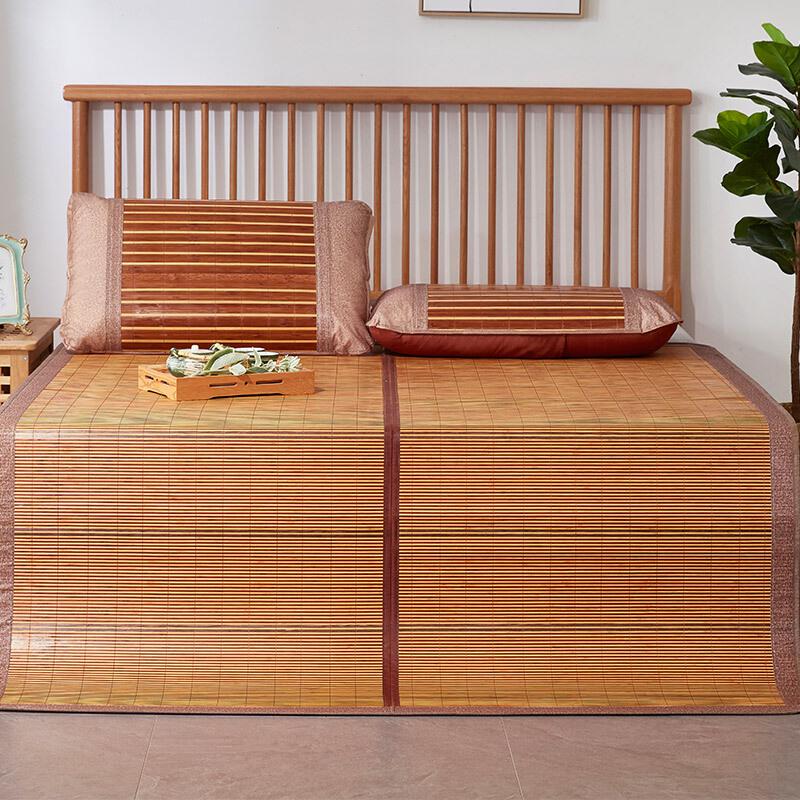 红瑞 双人精品碳化双面竹凉席子 1.5米床（不含枕席套）