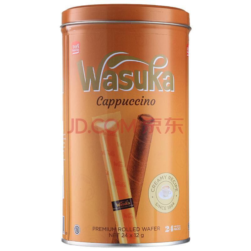 Wasuka 哇酥咔 卡布奇诺味爆浆威化卷 288g *10件99元（合9.9元/件）