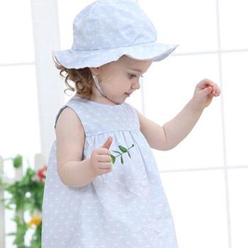 Oissie奥伊西 1-3岁宝宝纯棉遮阳帽 粉色小鸟