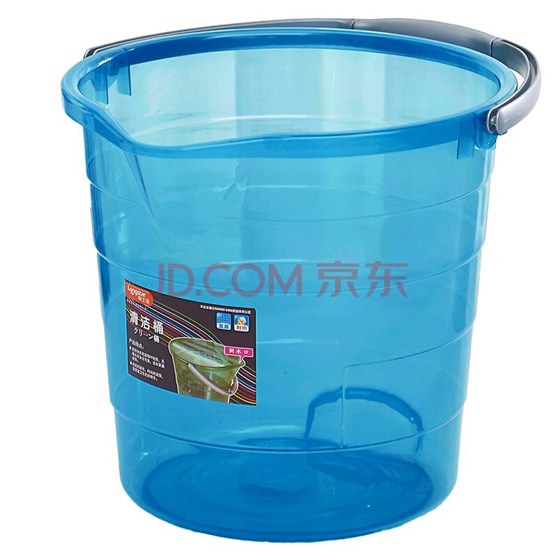 龙士达（LONGSTAR）豪华无盖水桶 大容量12L加厚塑料泡脚桶洗澡桶 L-1295蓝色小号 *4件71.6元（合17.9元/件）