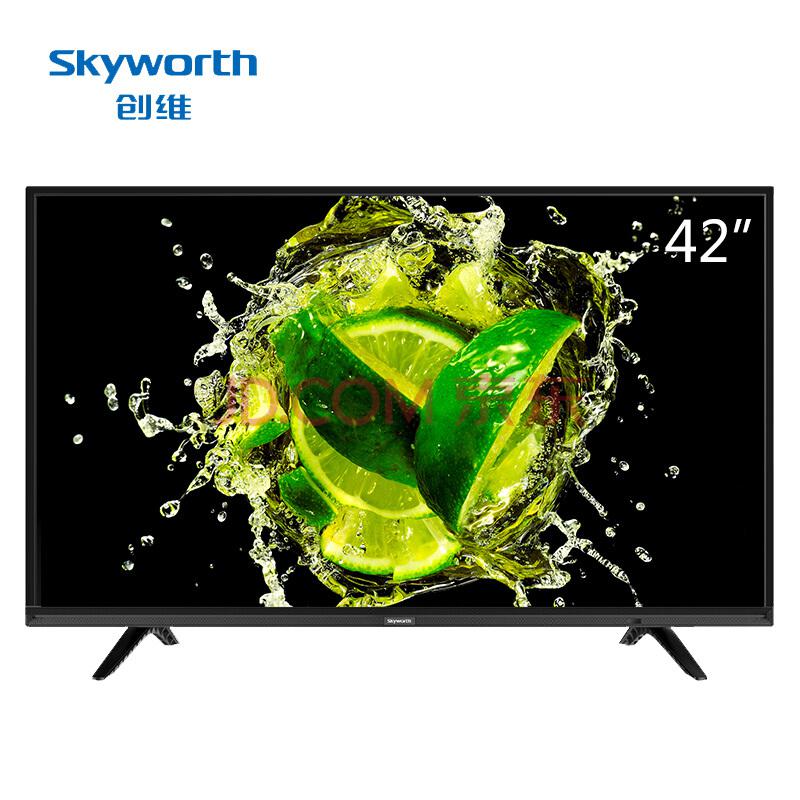 创维（Skyworth）42X642英寸10核64位智能网络平板液晶电视机（黑色）1599元