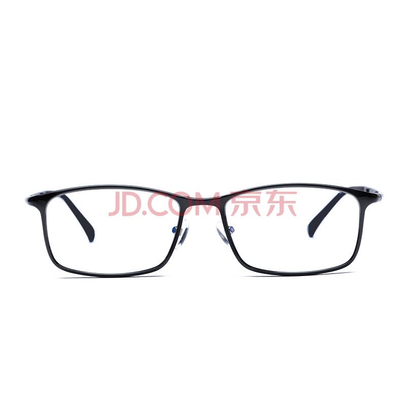 小米（MI）TS眼镜框 方形黑色男女款ULTEM钨钛超轻 米家定制近视光学镜架 *2件398.4元（合199.2元/件）
