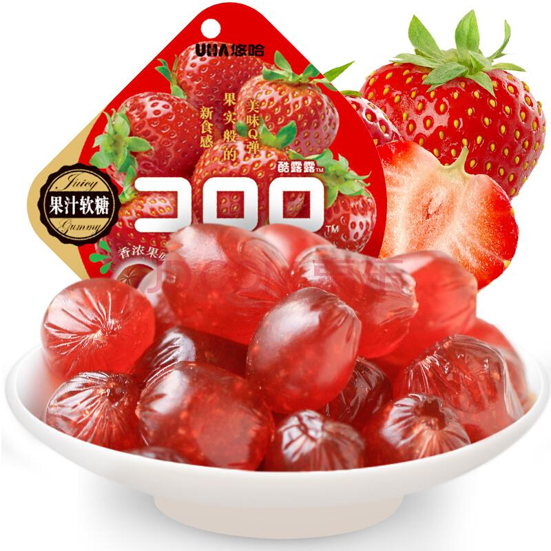 CORORO 悠哈 草莓味软糖 52g *15件53.95元（合3.6元/件）