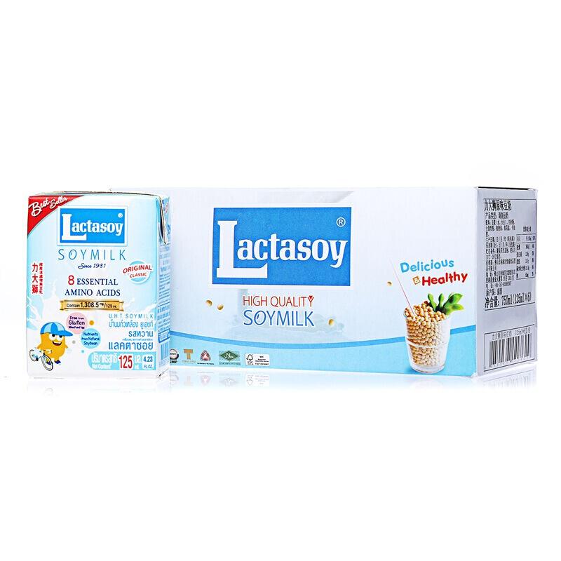 Lactasoy 力大狮 调制豆奶 原味 125ml*6盒