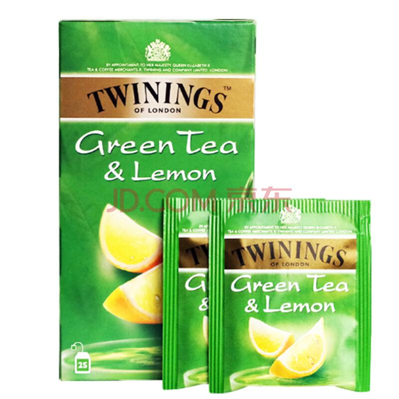 英国川宁(TWININGS) 柠檬绿茶25包*2g 波兰进口茶叶袋泡茶包 *6件126.8元（合21.13元/件）