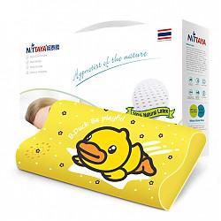 妮泰雅（NITTAYA）泰国原装进口天然乳胶枕儿童枕头儿童护颈枕青少年枕头