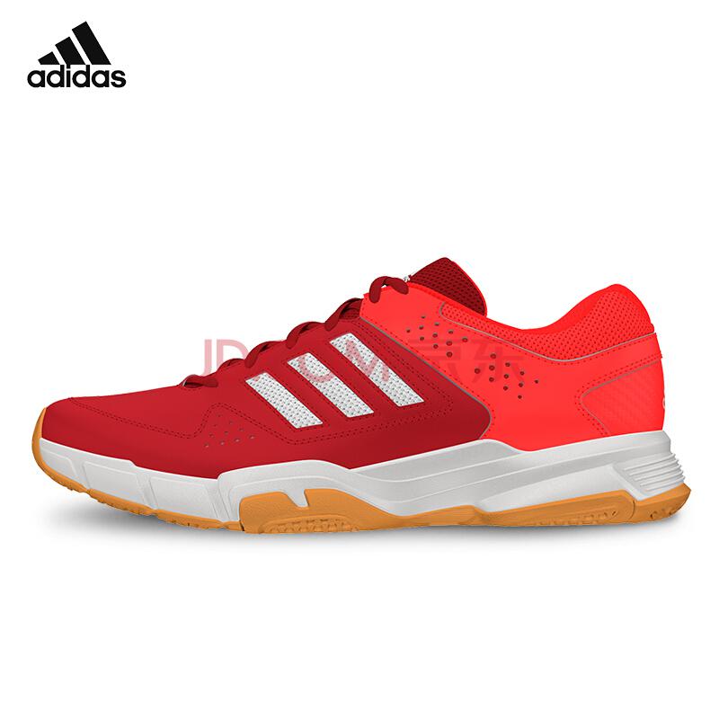 阿迪达斯adidas 运动鞋男款 耐磨透气羽毛球鞋 休闲鞋 AQ2377 红色 40码/7.0344元