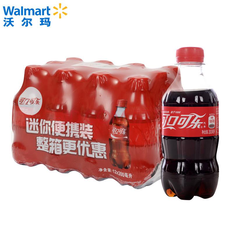 Coca Cola 可口可乐 可乐汽水 300ml*12瓶