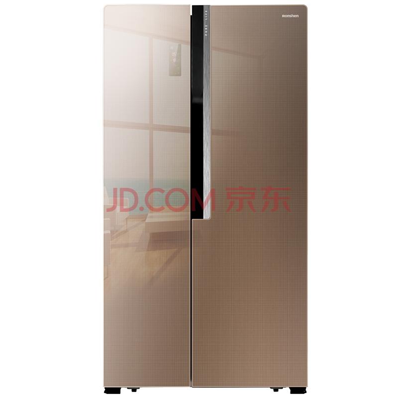 容声(Ronshen)589升对开门冰箱杀菌保湿矢量变频智能wifi彩晶玻璃婵娟棕BCD-589WD12HPCA5598元