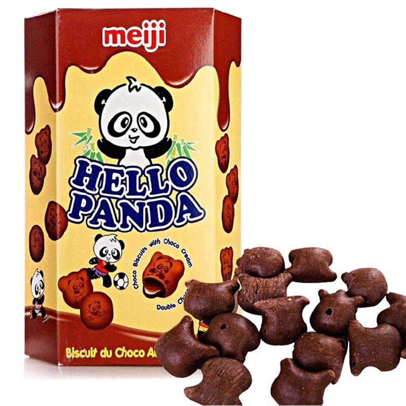 新加坡进口 meiji 明治 熊猫双重巧克力夹心饼干 50g 4.13元（8.3元，99-50）