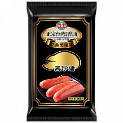 App端、限地区：海霸王 黑珍猪台湾风味香肠 经典黑椒味 268g 约6根