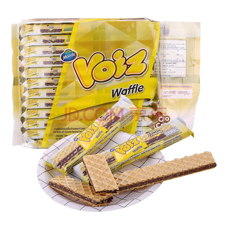 泰国进口 Voiz 巧克力爆米花味夹心华夫饼干 276g/袋 *12件102.8元（合8.57元/件）