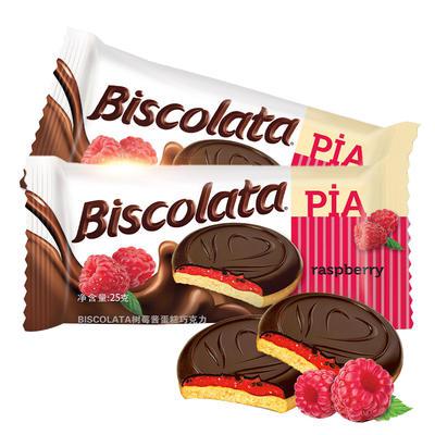 solen biscolata蛋糕巧克力25g*10袋 巧克力酱/树莓酱 夹心饼干