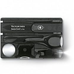 VICTORINOX 维氏 瑞士军刀 0.7333.T3 标准瑞士卡磨砂面透明黑