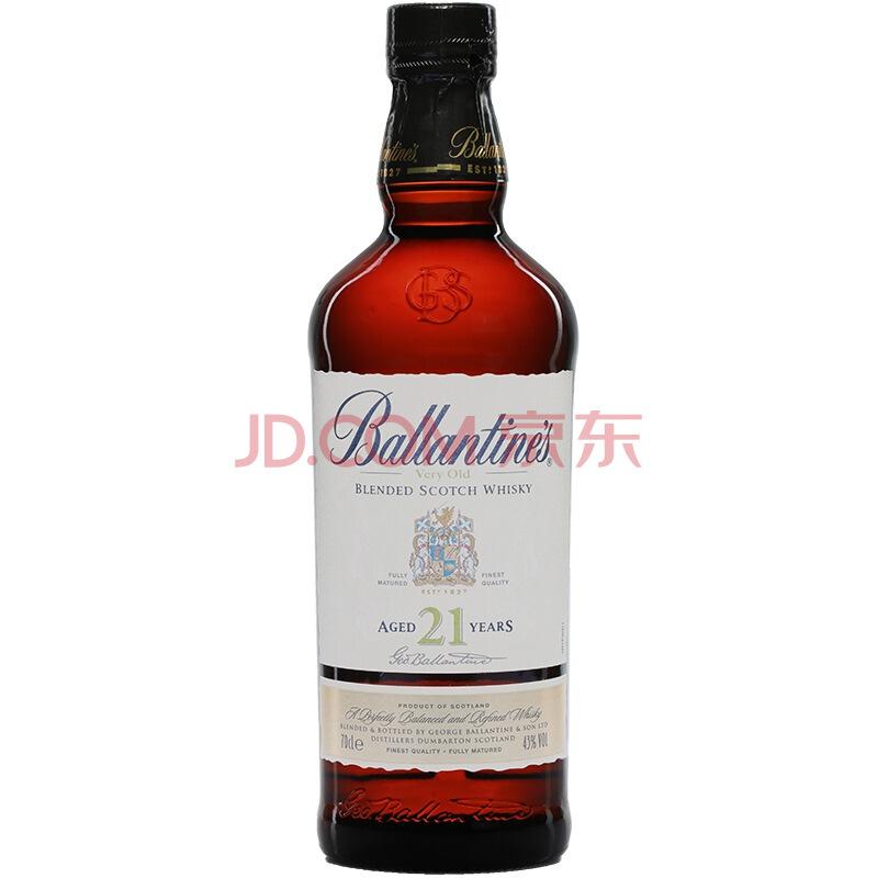 百龄坛（Ballantine’s）洋酒21年苏格兰威士忌700ml1009元