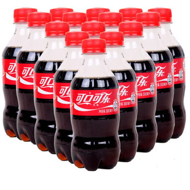 可口可乐 碳酸饮料汽水饮料300ML*12瓶整箱装